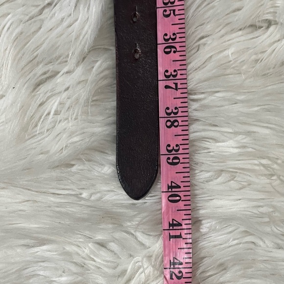 JT JT Vintage Brass Buckle Genuine Full Grain Leather Casual  Vintage Boston Traders Leather Unisex LARGE (40) Brown Belt Brass Buckle USA
